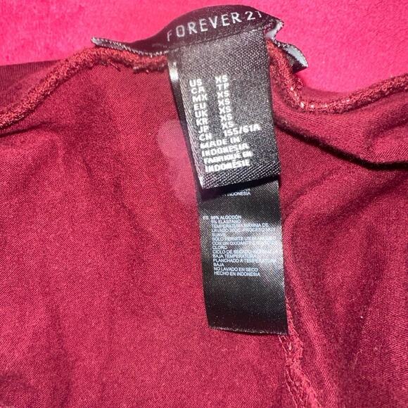 Burgundy Red A-Line Skirt - Picture 4 of 7